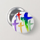 Badge Rond 5 Cm SHIRT_manycrosses (Devant & derrière)