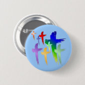 Badge Rond 5 Cm SHIRT_manycrosses (Devant & derrière)
