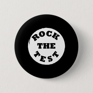 Badge Rond 5 Cm Shirt Rock The Test Men Women School