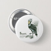 Badge Rond 5 Cm shoebill - ink (Devant & derrière)