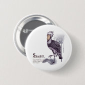 Badge Rond 5 Cm shoebill - plum (Devant & derrière)