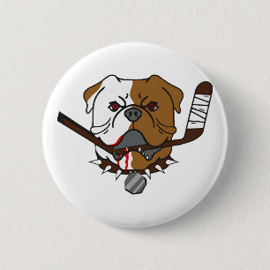 Badge Rond 5 Cm SHORESY Bulldogs de Sudbury