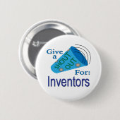 Badge Rond 5 Cm Shout Out for Inventors (Devant & derrière)