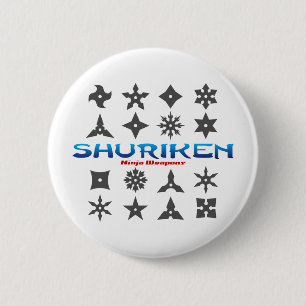 Badge Rond 5 Cm Shuriken Ninja Weapons