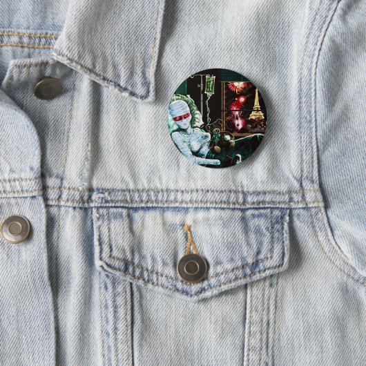 Badge Rond 5 Cm Si bouton (En situation)