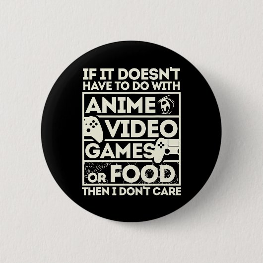 Badge Rond 5 Cm Si ce n'est pas d'anime (Devant)