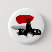 Badge Rond 5 Cm Si Mauvais Scribble (Devant)