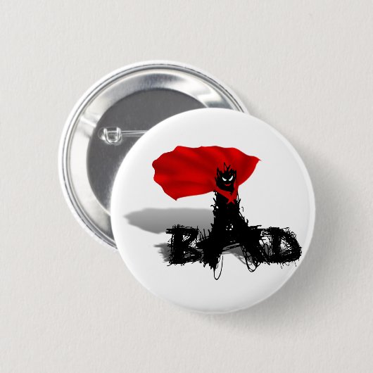 Badge Rond 5 Cm Si Mauvais Scribble (Devant & derrière)