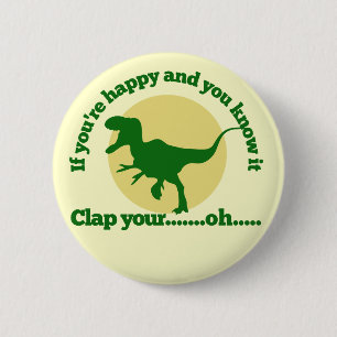 Badge Rond 5 Cm Si vous êtes heureux et que vous le savez
