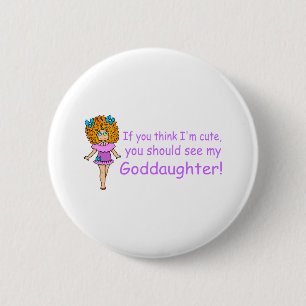 Badge Rond 5 Cm Si vous pensez Im mignon vous devriez voir mon