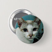 Badge Rond 5 Cm Siamese Chat Friend (Devant & derrière)