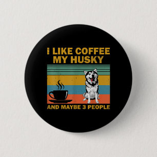Badge Rond 5 Cm Siberian Husky Dog   Taux de venin