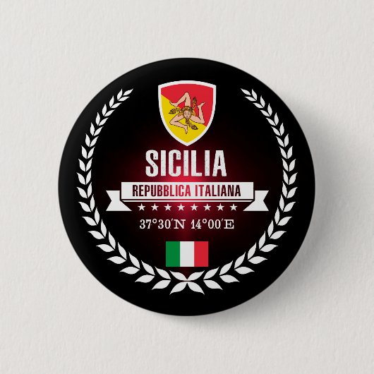 Badge Rond 5 Cm Sicilia (Devant)