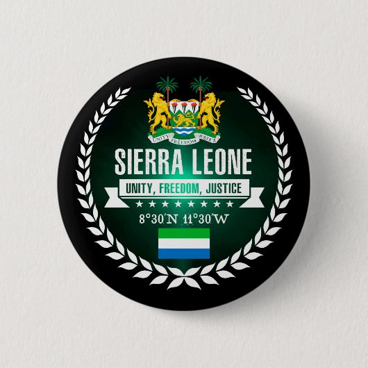Badge Rond 5 Cm Sierra Leone (Devant)