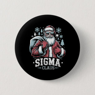 Badge Rond 5 Cm Sigma Claus Cool Père Noël Funny Christmas Rizzle