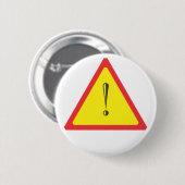 Badge Rond 5 Cm Signal d'attention (Devant & derrière)