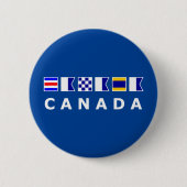 Badge Rond 5 Cm Signal nautique du Canada Drapeaux de navigation C (Devant)