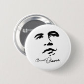 Badge Rond 5 Cm Signature de Barack Obama (Devant & derrière)