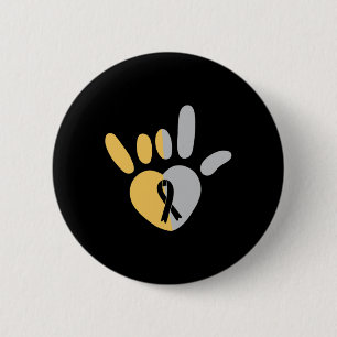 Badge Rond 5 Cm Signe d'amour en langue des signes américaine Sens