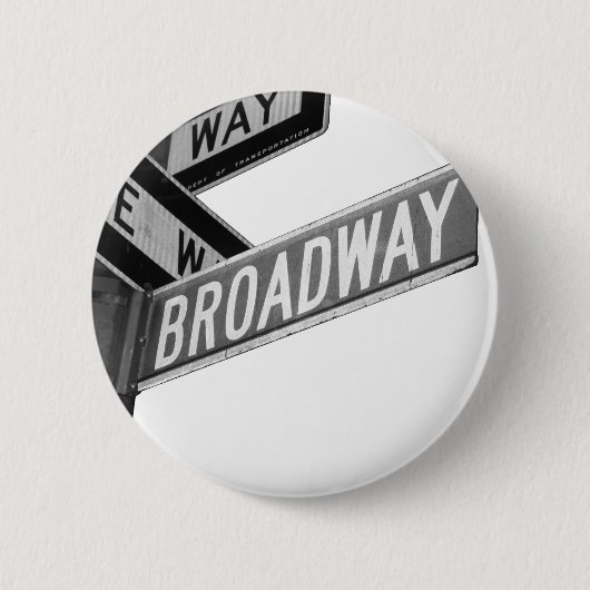 Badge Rond 5 Cm Signe de Broadway (Devant)