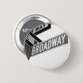Badge Rond 5 Cm Signe de Broadway (Devant & derrière)