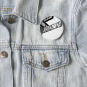 Badge Rond 5 Cm Signe de Broadway (En situation)