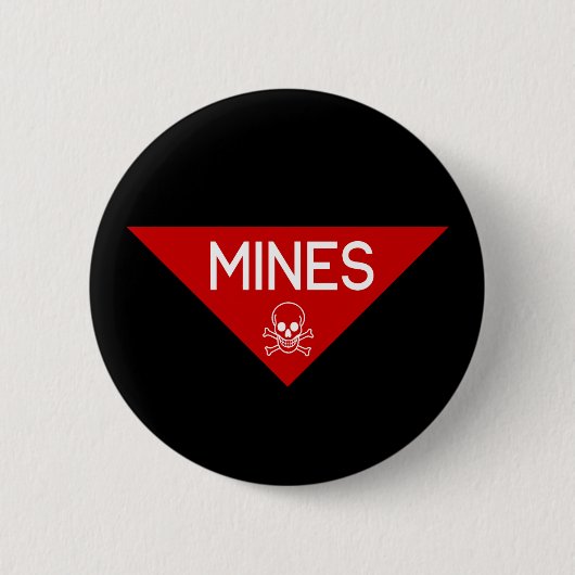 BADGE ROND 5 CM SIGNE DE MINES | SIGNAGE | SYMBOLE (Devant)
