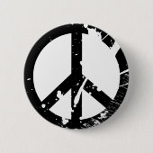 Badge Rond 5 Cm Signe de paix (Devant)
