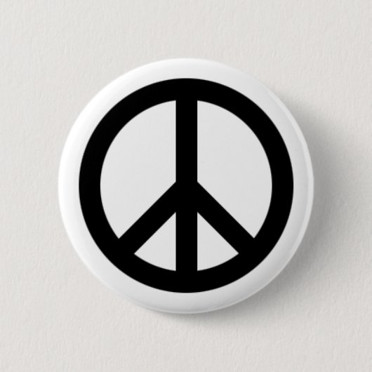 Badge Rond 5 Cm Signe de paix (Devant)
