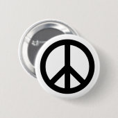 Badge Rond 5 Cm Signe de paix (Devant & derrière)