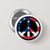 Badge Rond 5 Cm signe de paix (Devant & derrière)