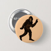 Badge Rond 5 Cm Signe de paix de Bigfoot (Devant & derrière)