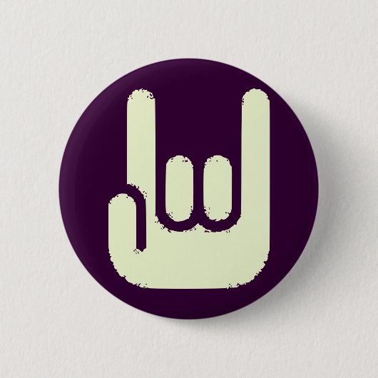 Badge Rond 5 Cm signe de roche (Devant)