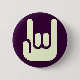 Badge Rond 5 Cm signe de roche