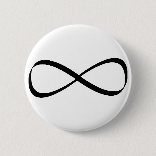 Badge Rond 5 Cm Signe d'infini (Devant)
