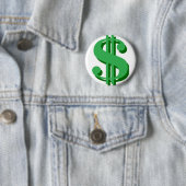 Badge Rond 5 Cm $ signe-dollar (En situation)