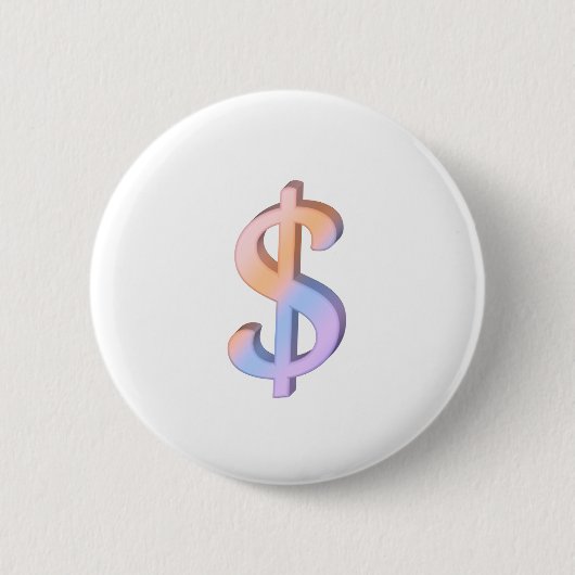 Badge Rond 5 Cm Signe dollar 1 (Devant)