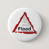 Badge Rond 5 Cm Signe grunge d'inondation (Devant)