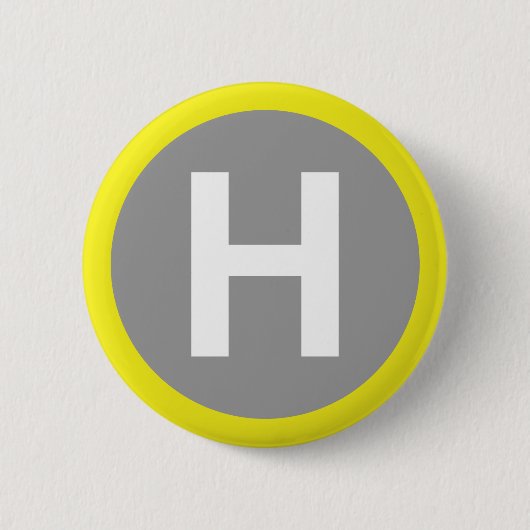 Badge Rond 5 Cm SIGNE Helipad (Devant)
