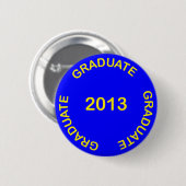 BADGE ROND 5 CM SIGNE JAUNE 2013 (Devant & derrière)