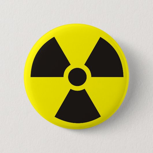 Badge Rond 5 Cm signe radioactif (Devant)