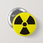Badge Rond 5 Cm signe radioactif (Devant & derrière)