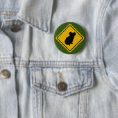 Badge Rond 5 Cm signe routier koala (En situation)