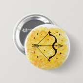 Badge Rond 5 Cm Signe Sagittaire (Devant & derrière)
