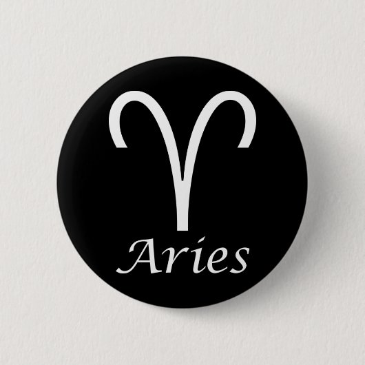 Badge Rond 5 Cm SIGNE Zodiaque "Aries" (Devant)