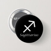 Badge Rond 5 Cm SIGNE Zodiaque 'Sagittarius' (Devant & derrière)