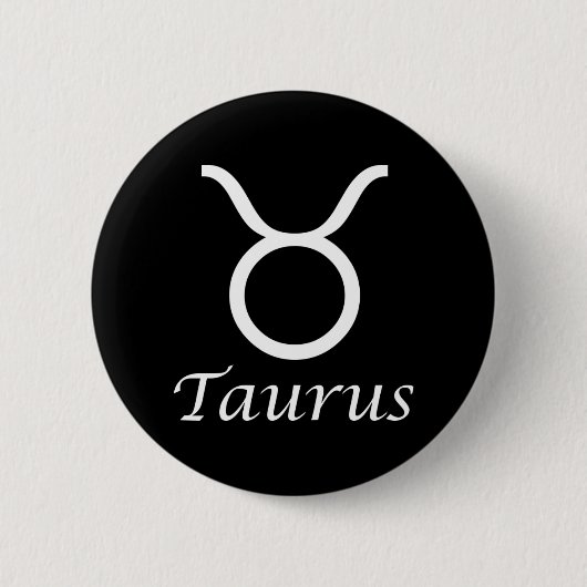 Badge Rond 5 Cm SIGNE Zodiaque 'Taurus' (Devant)