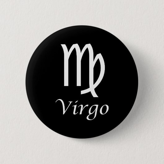 Badge Rond 5 Cm SIGNE Zodiaque 'Virgo' (Devant)