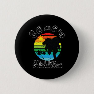 Badge Rond 5 Cm Signer ASL Langue des Signes Vêtements Plage Sourd