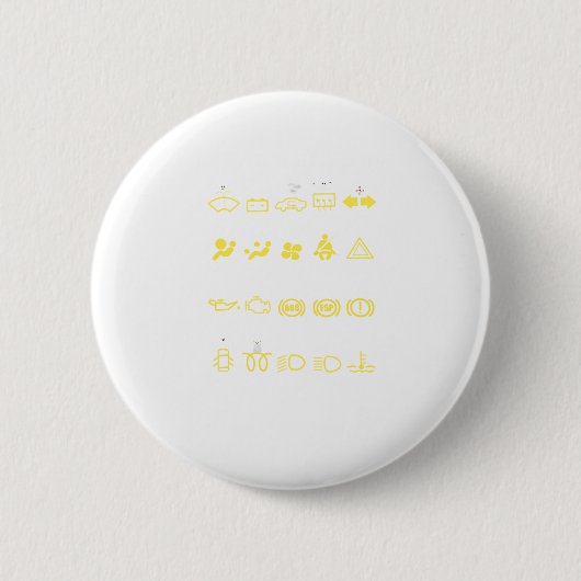 Badge Rond 5 Cm Signes d'avertissement 101 (Devant)